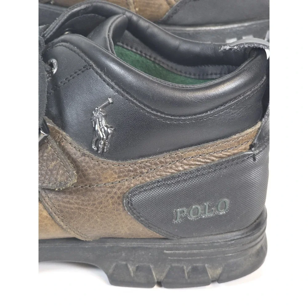 Polo Ralph Lauren Mens 12 D Dover III Leather Duck Boots Brown Black Outdoors
